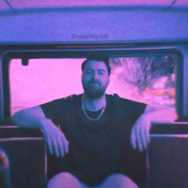 Still from Courteeners' "Solitude of the night bus" music video.