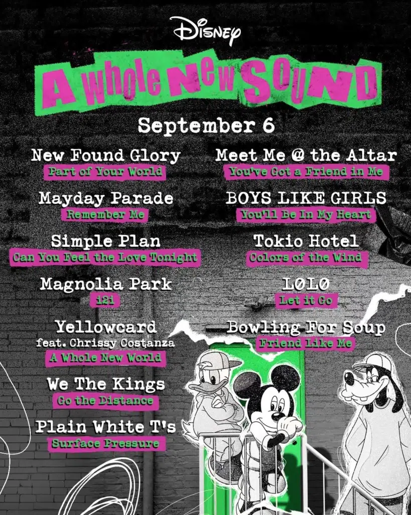 disney a whole new sound pop punk tracklist