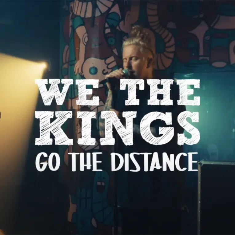 Still from We The Kings' "Go the Distance" music video.