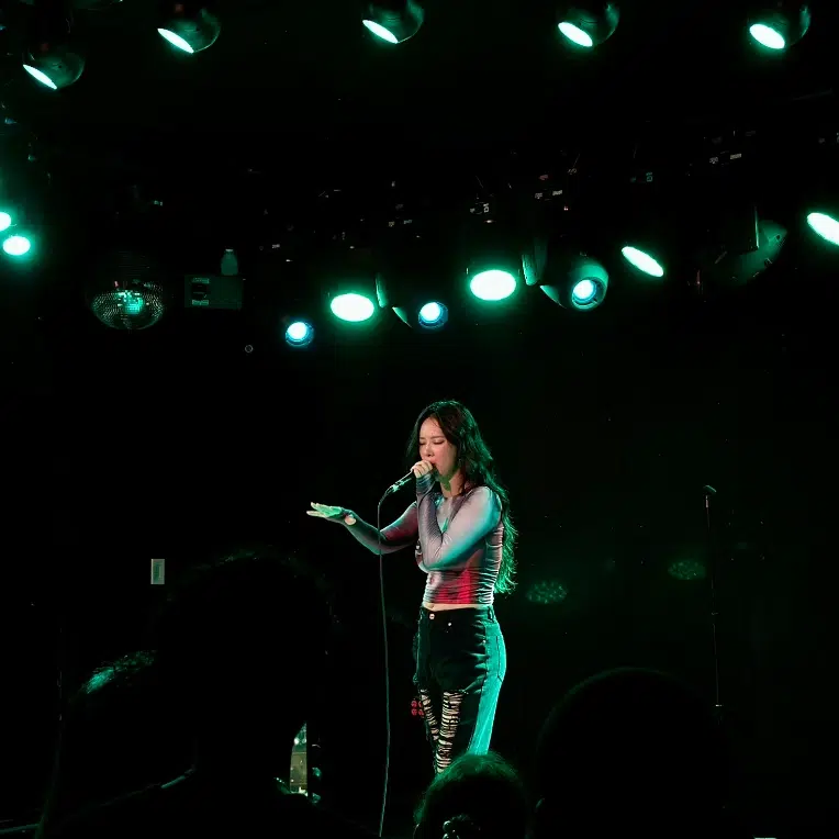 Photo of Saay performing at The Moroccan Lounge in Los Angeles.