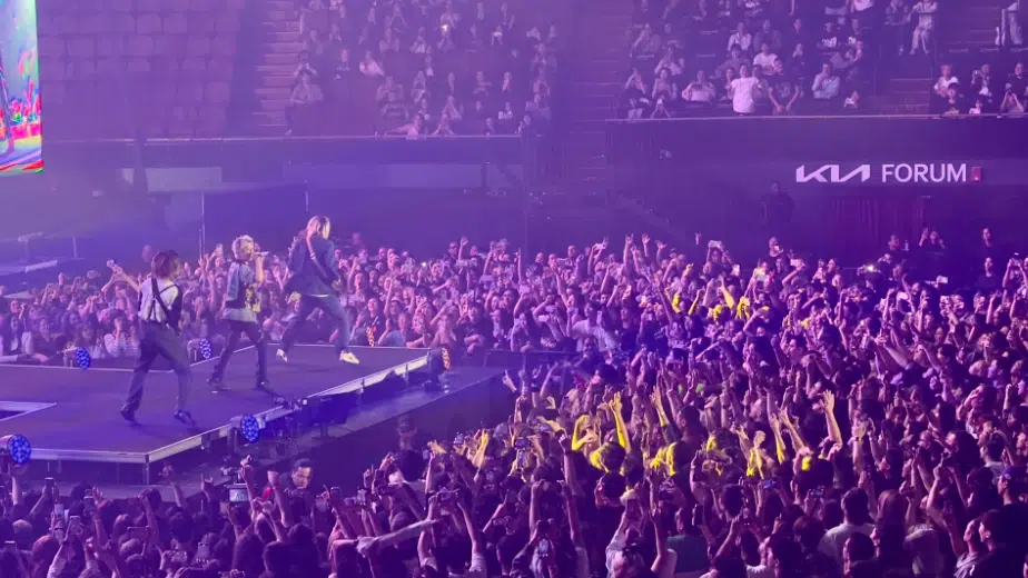 Taka, Toru and Ryota connecting with the crowd. 