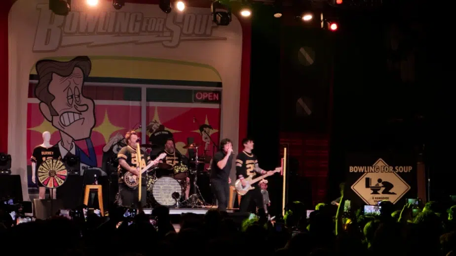 Actor Thomas Ian Nicholas joins Bowling For Soup during the A Hangover You Don't Deserve 20th Anniversary Tour.