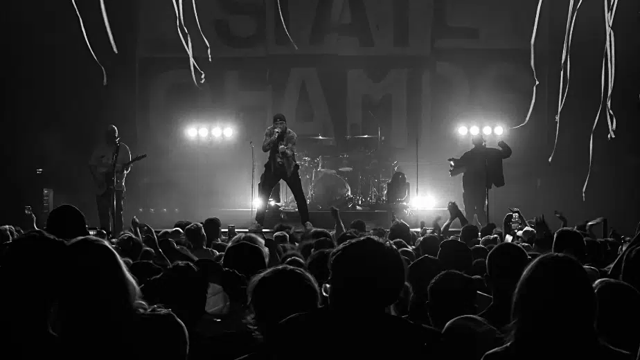 State Champs keeping the crowd going during the Live On Tour Twenty Twenty Four North American tour.